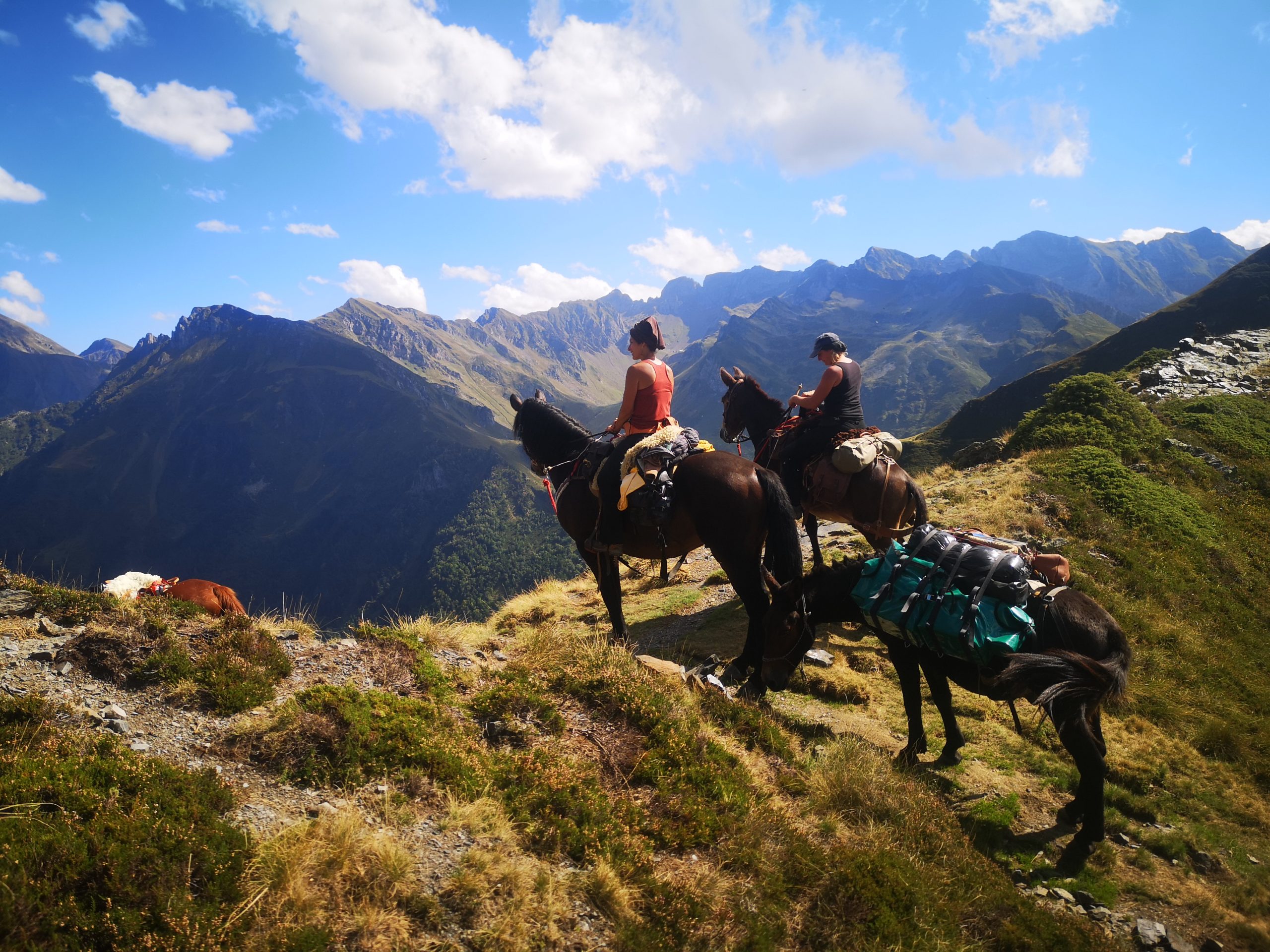 randonnée à cheval Pyrénées - gandalha